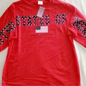 Simply Southern Red Long Sleeve‎ Tee